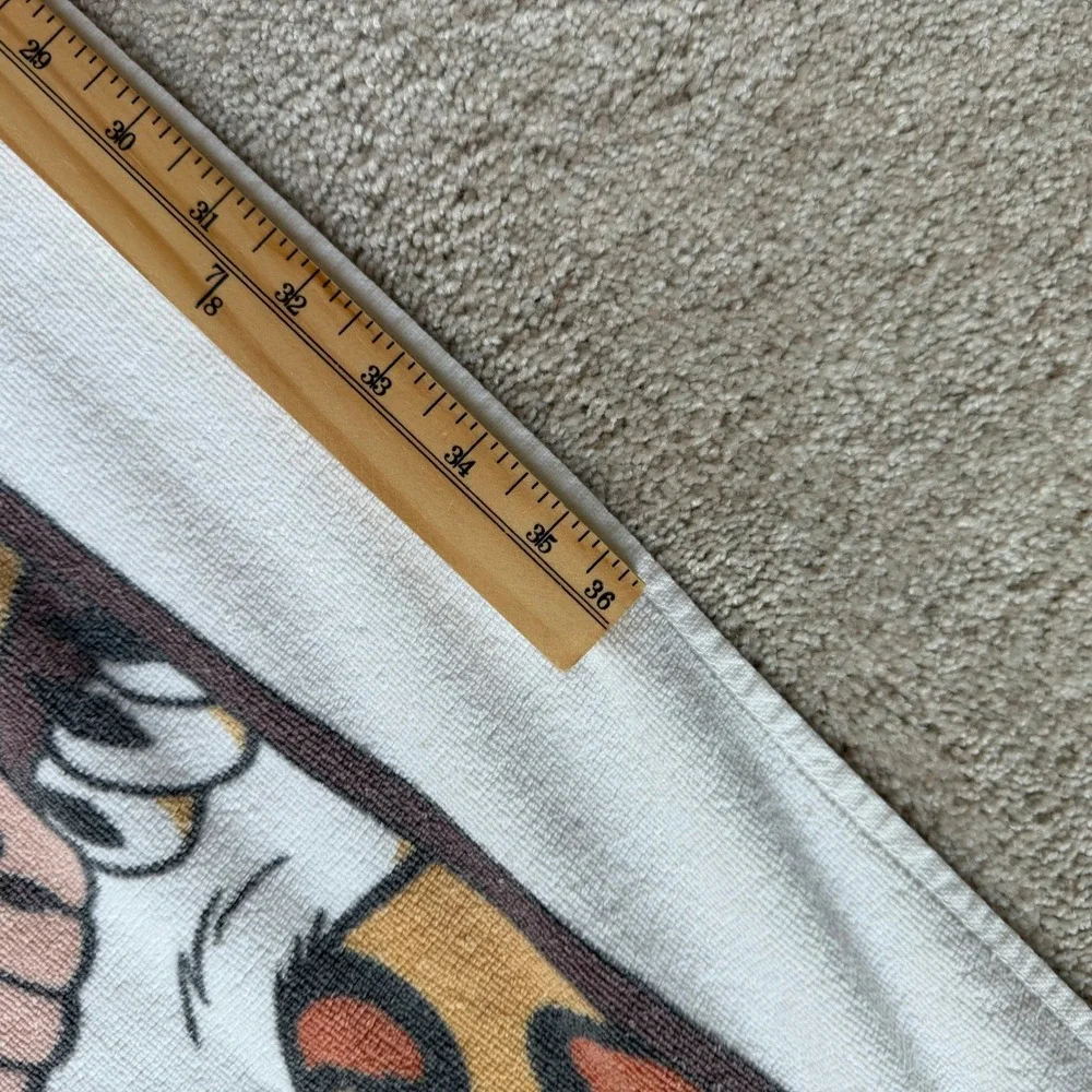 80's Disney‎ Tarzan Jungle Legend Beach Towel 100% Cotton Kids White 26x56